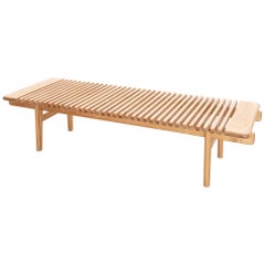 Rare Bench by Hans Wegner for Johannes Hansen in Ash, Denmark, 1950s