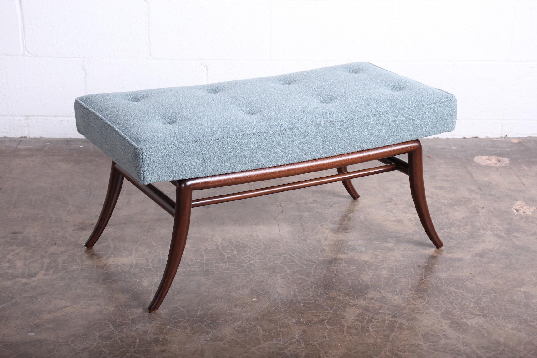 Rare Bench by T.H. Robsjohn-Gibbings In Excellent Condition In Dallas, TX