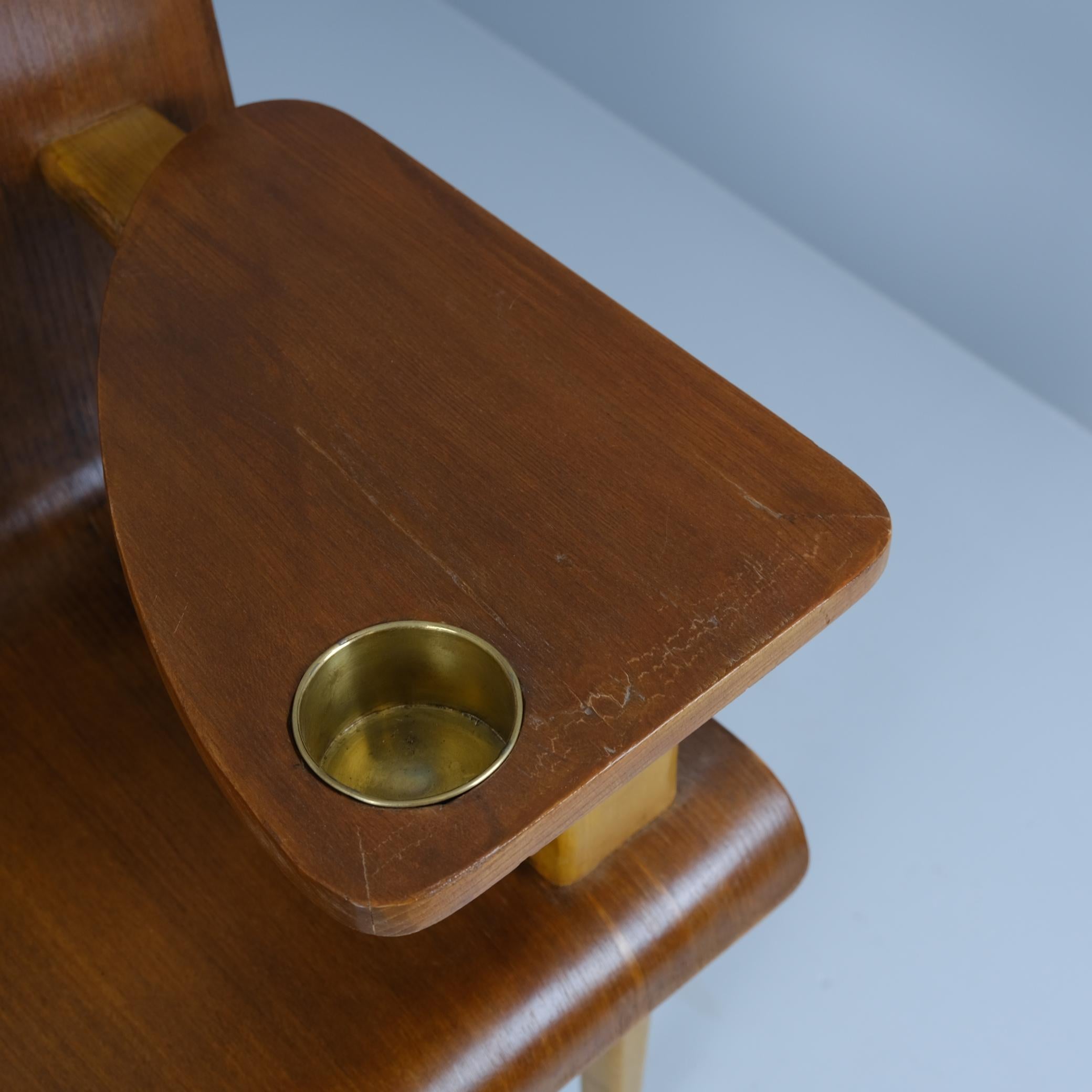 Finlandais Rare banc en Wood Wood par l'architecte Risto V. Luukkonen, Vakiopuu Oy 1950s en vente