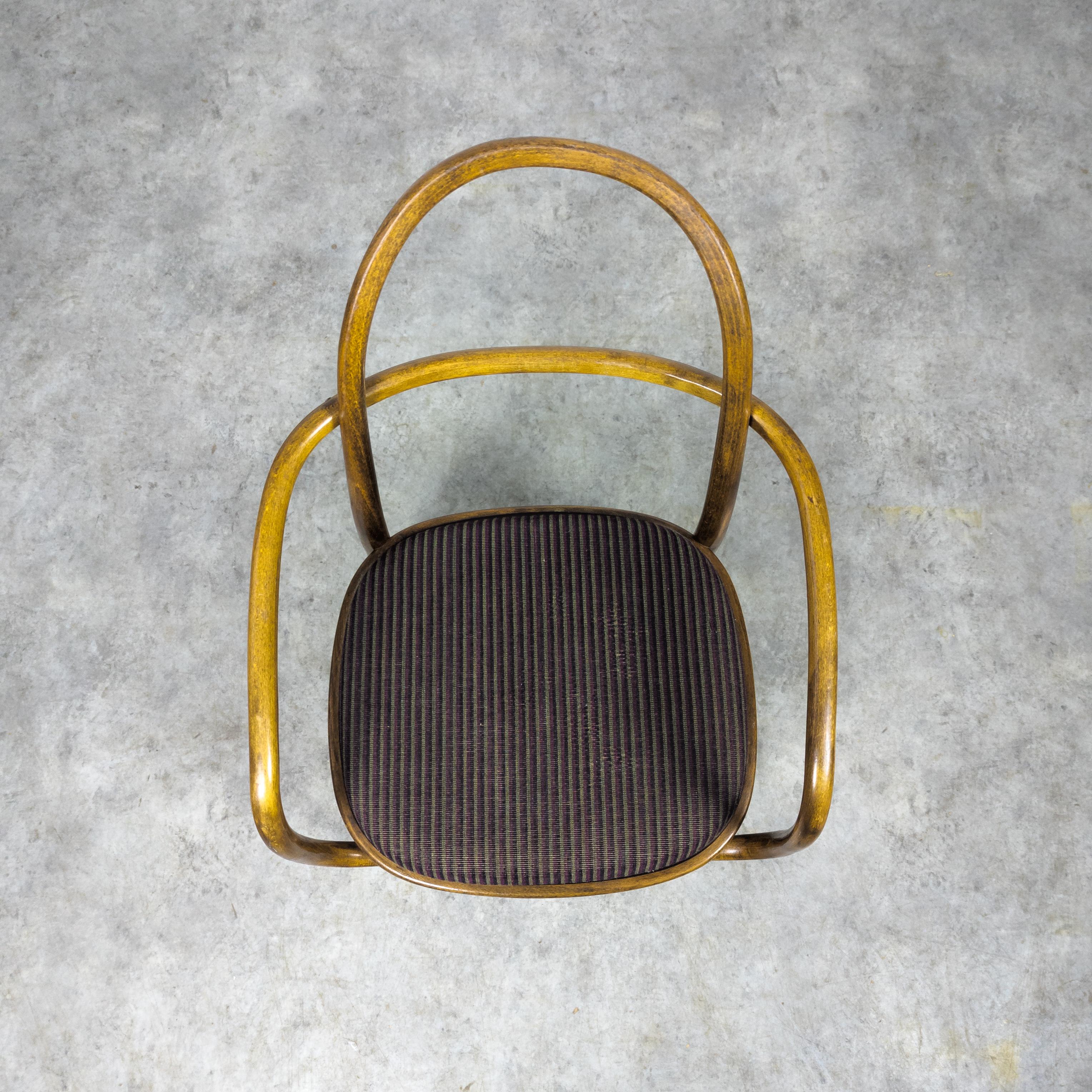 Mid-20th Century Rare bentwood armchair by Radomír Hofman for TON, 1967 For Sale
