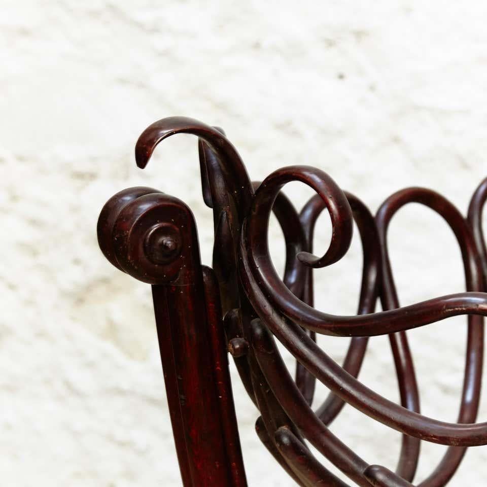 Rara culla modernista in legno di Bentwood di Ventura Feliu, circa 1930 in vendita 9