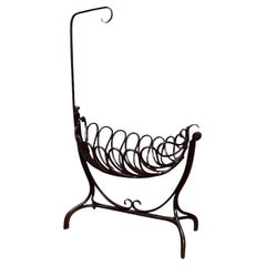 Rara culla modernista in legno di Bentwood di Ventura Feliu, circa 1930