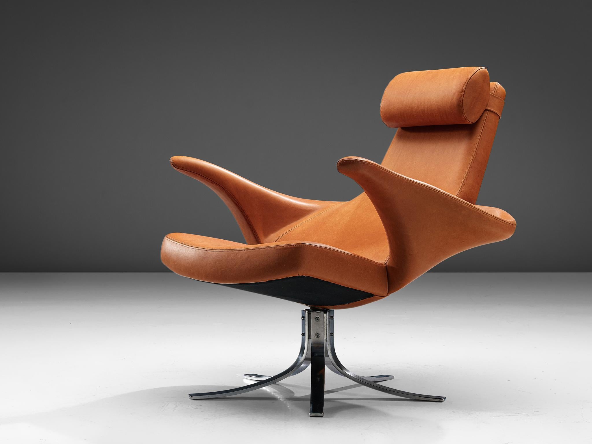 Mid-20th Century Rare Berg & Eriksson 'Seagull' 9601 Chair with Ottoman For Sale