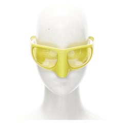 rare BERNARD WILLHELM LINDA FARROW PW003 C2 yellow mould nose masked sunglasses