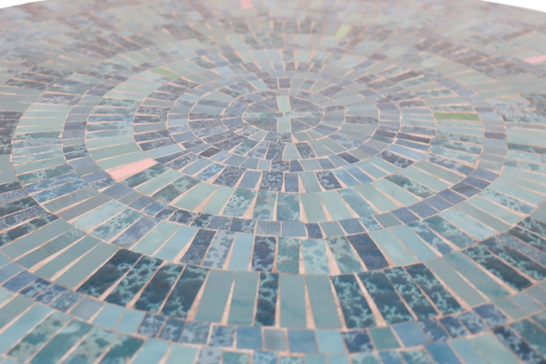 Origin: Germany
Designer: Berthold Müller
Manufacturer: Berthold Müller
Era: 1960s
Materials: Tile, Aluminum
Measurements: 39.5