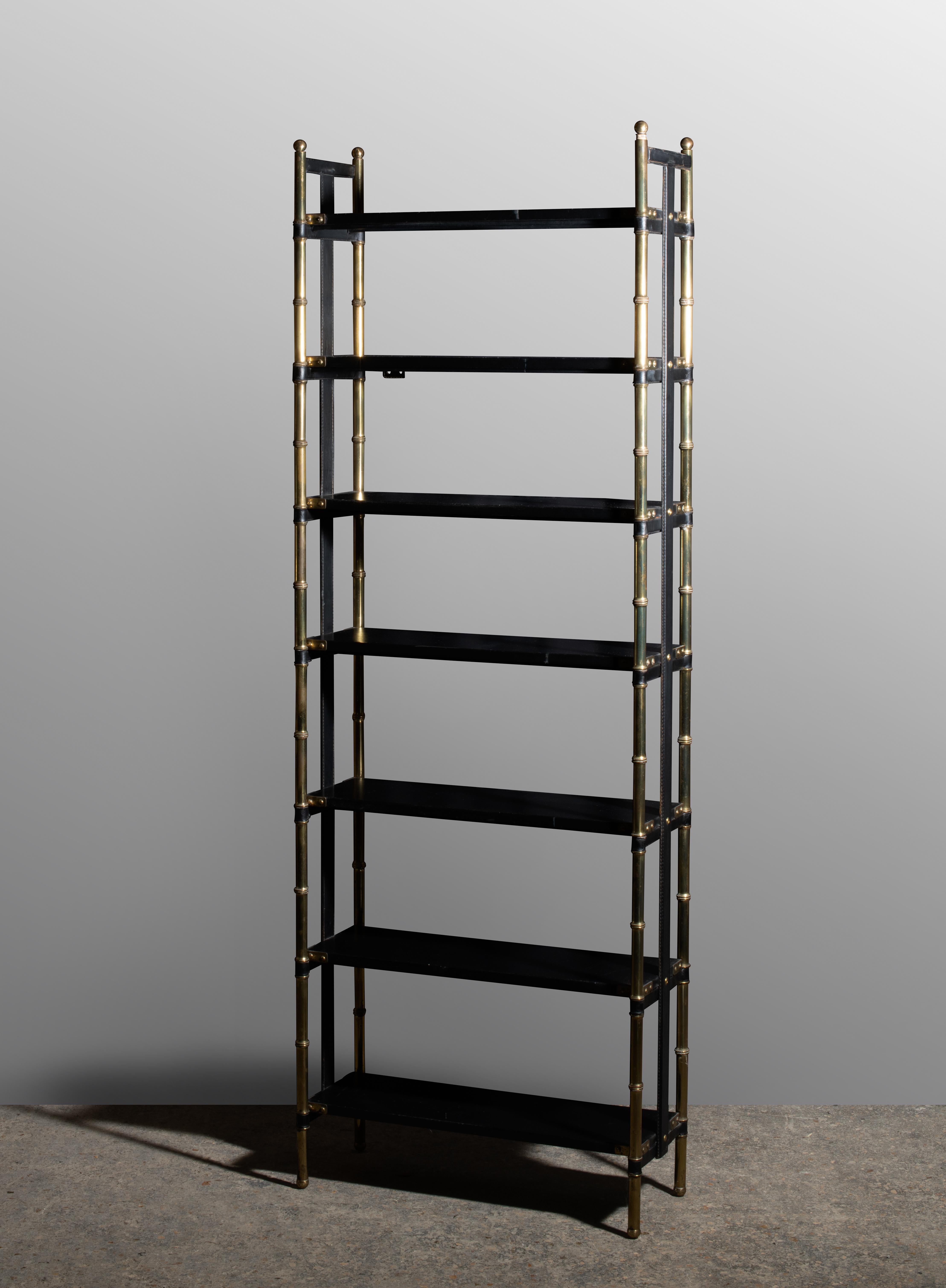 Moderno Rara Bibliothèque Jacques Adnet in vendita