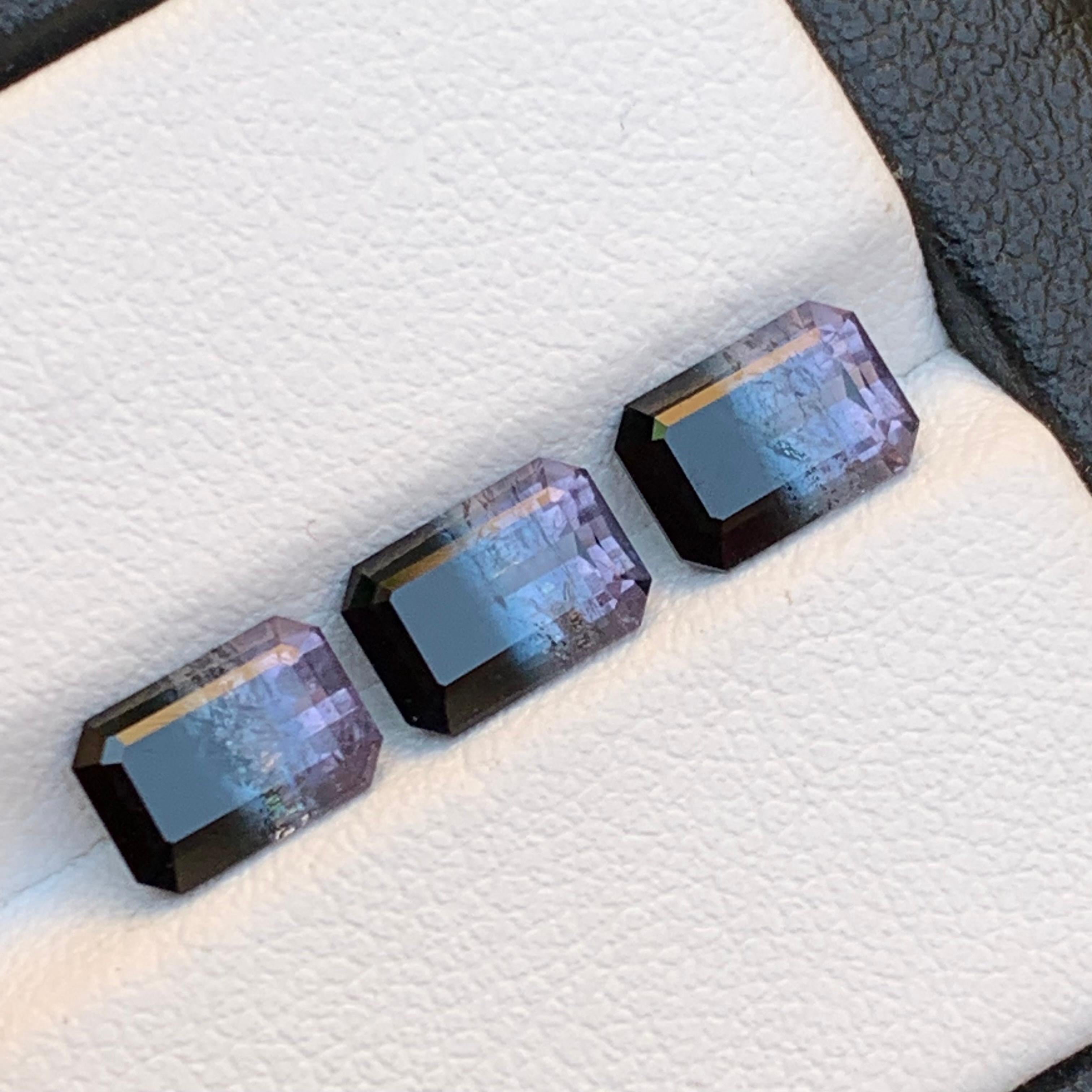 Bicolor Natural Tourmaline Loose Gemstone Set for Ring, Earrings, Necklace Pendant, Bracelet or any other Jewelry Setting- Emerald Cut!!

💎 GEMSTONE TYPE: Tourmaline 
⚖️ WEIGHT: 3.95 Carats
🪚 SHAPE & CUT: Emerald Cut
📏 SIZE (MM): 
1.30 Ct (7.54 x