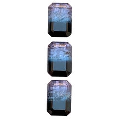 Rare Bicolor Natural Tourmaline Loose Gemstones Set 3.95 Ct for Jewelry Making
