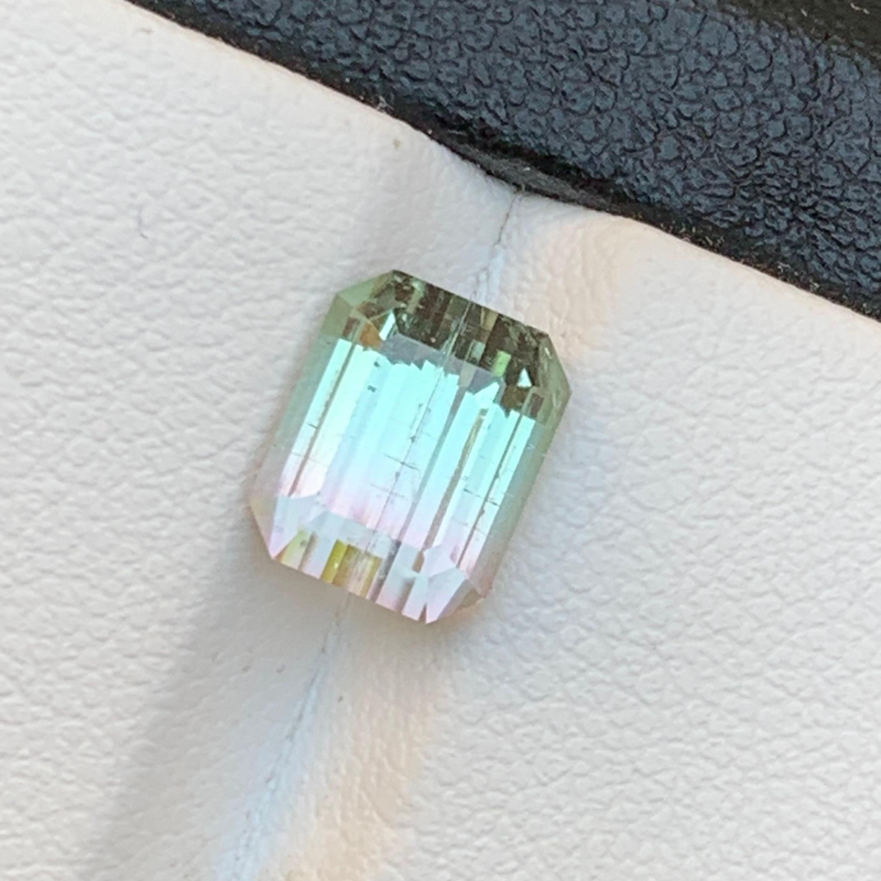 Light Pink and Light Bluish Green Bicolor Natural Tourmaline Loose Gemstone – Step Emerald Cut from Afghanistan!

💎 GEMSTONE TYPE: Tourmaline
⚖️ WEIGHT: 3.70 Carats
🪚 SHAPE & CUT: Step Emerald Cut
📏 SIZE (MM): 8.70 x 7.05 x 6.62
🌈 COLOR: