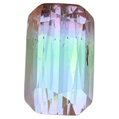 Rare Bicolor Natural Tourmaline Ring Pendant Loose Gemstone 4.45 Ct Cushion Cut