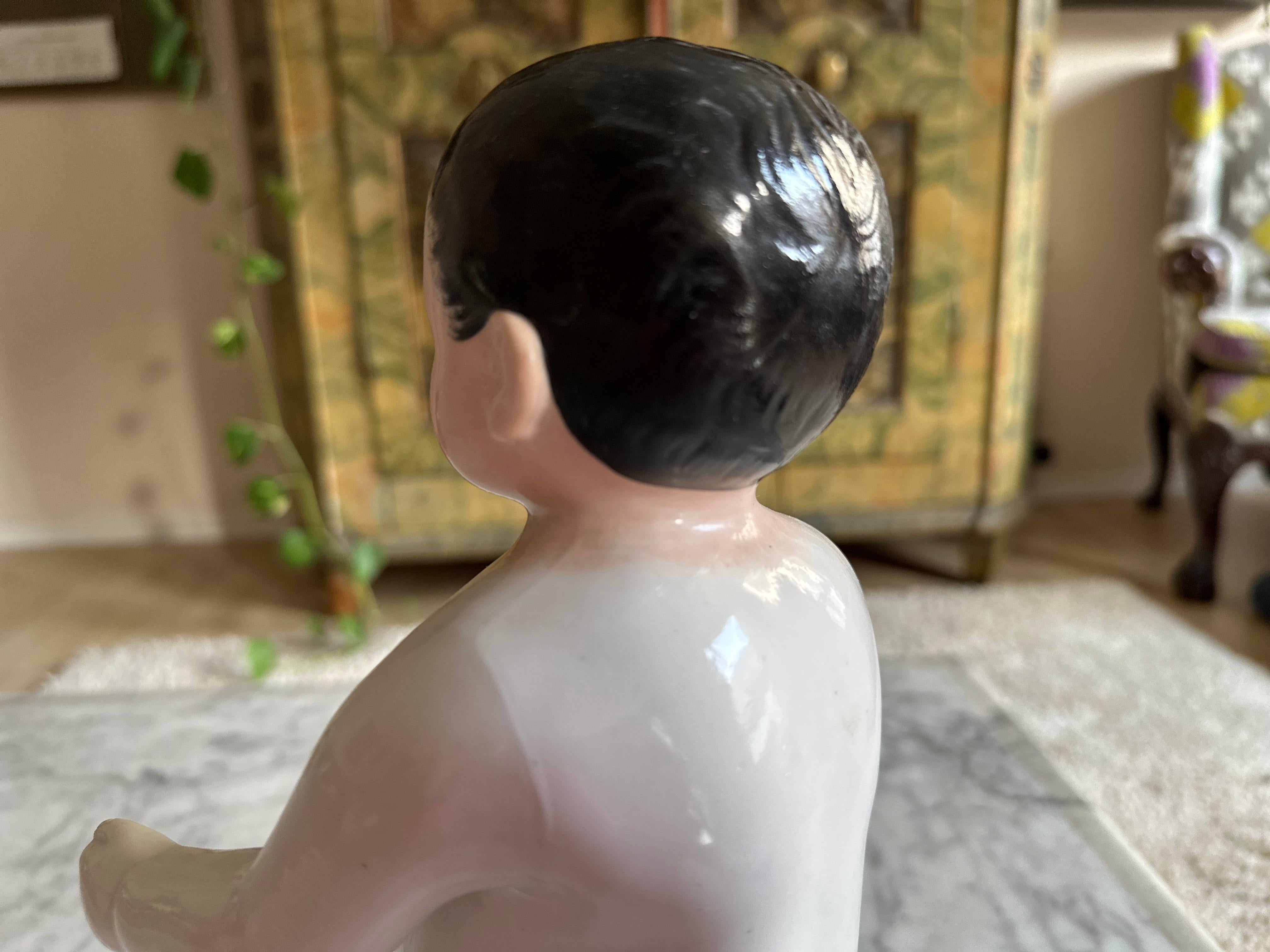 Rare Biedermeier Bathing Doll, Porcelain, c. 1820, Germany For Sale 5