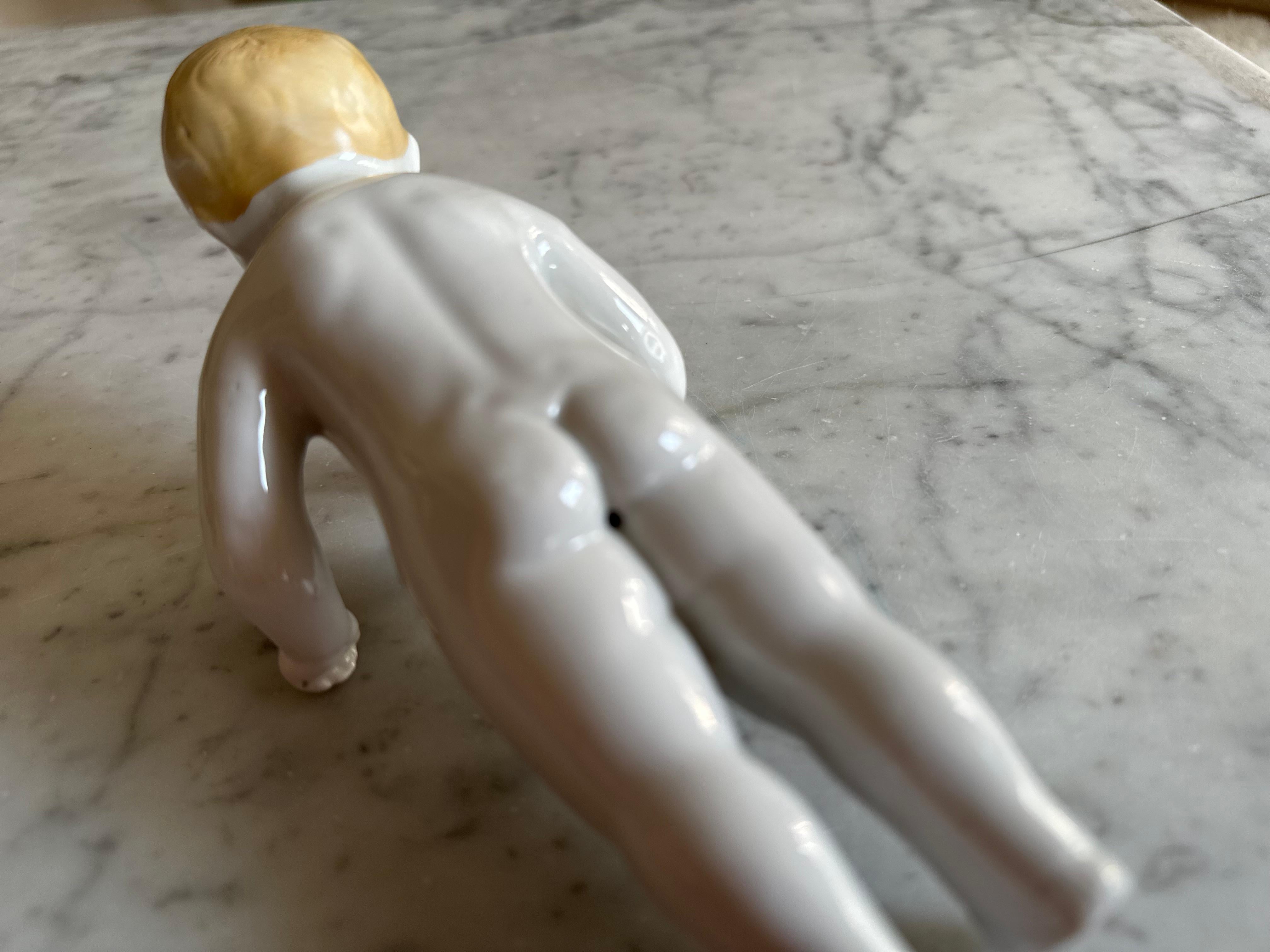 Rare Biedermeier Bathing Doll, Porcelain, c. 1820, Germany For Sale 7