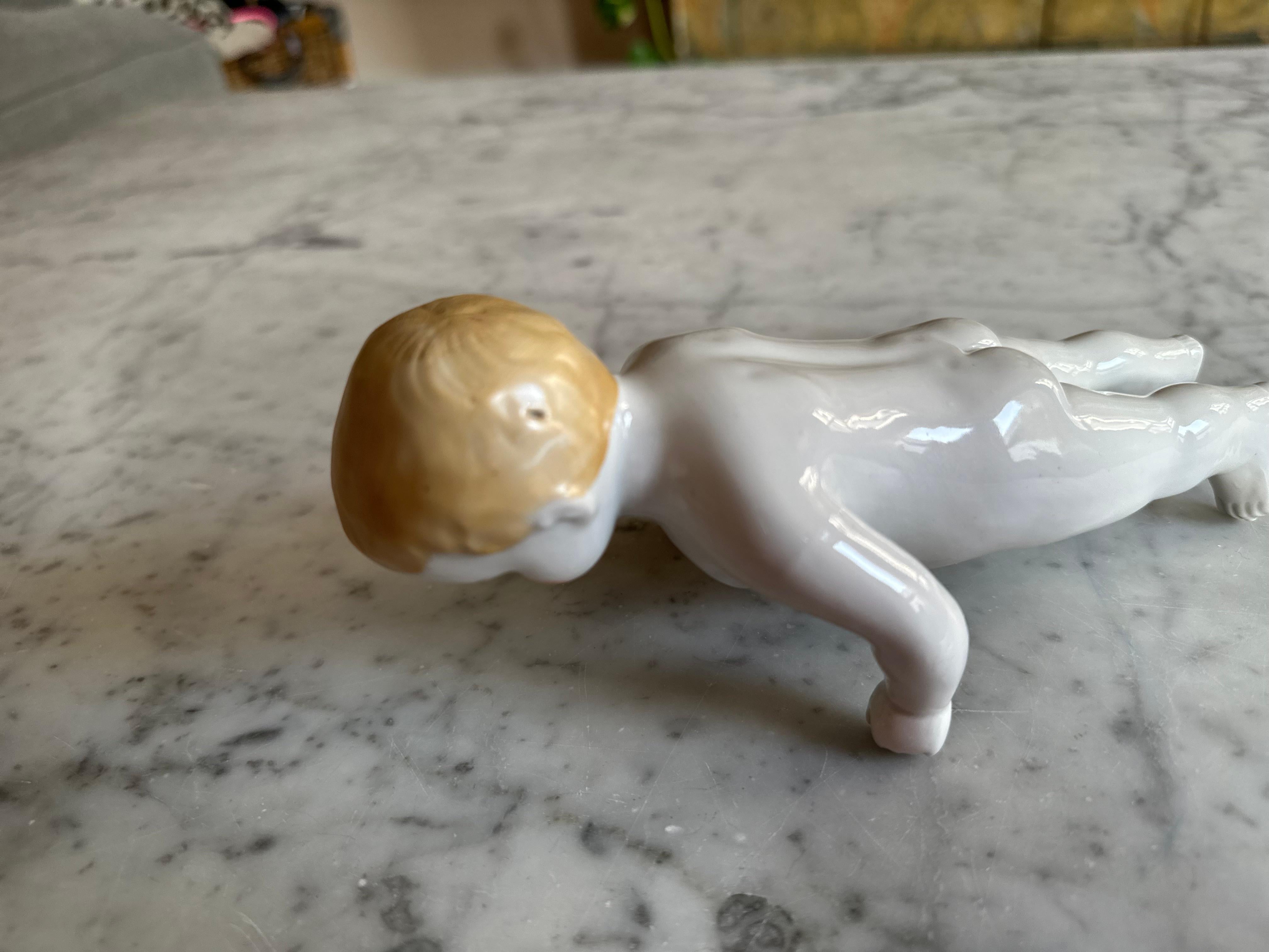 Rare Biedermeier Bathing Doll, Porcelain, c. 1820, Germany For Sale 8
