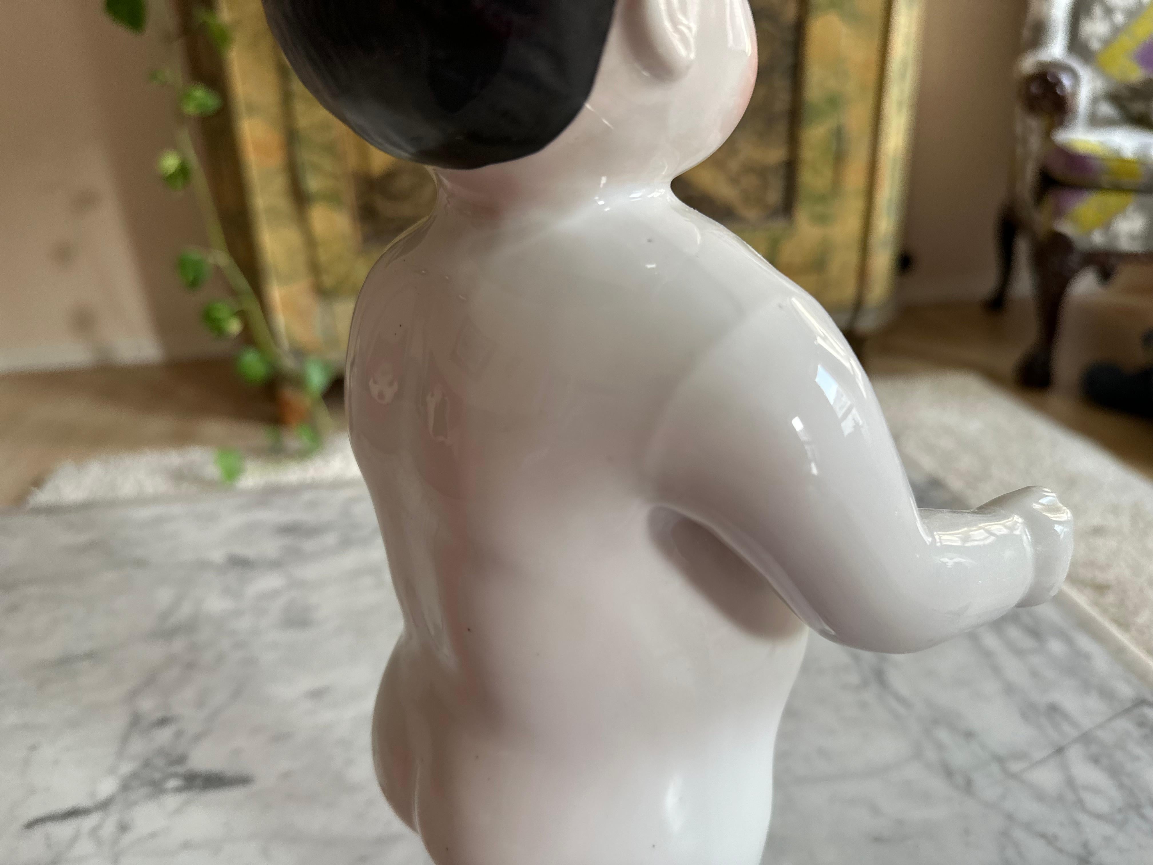 Early 19th Century Rare Biedermeier Bathing Doll, Porcelain, c. 1820, Germany For Sale