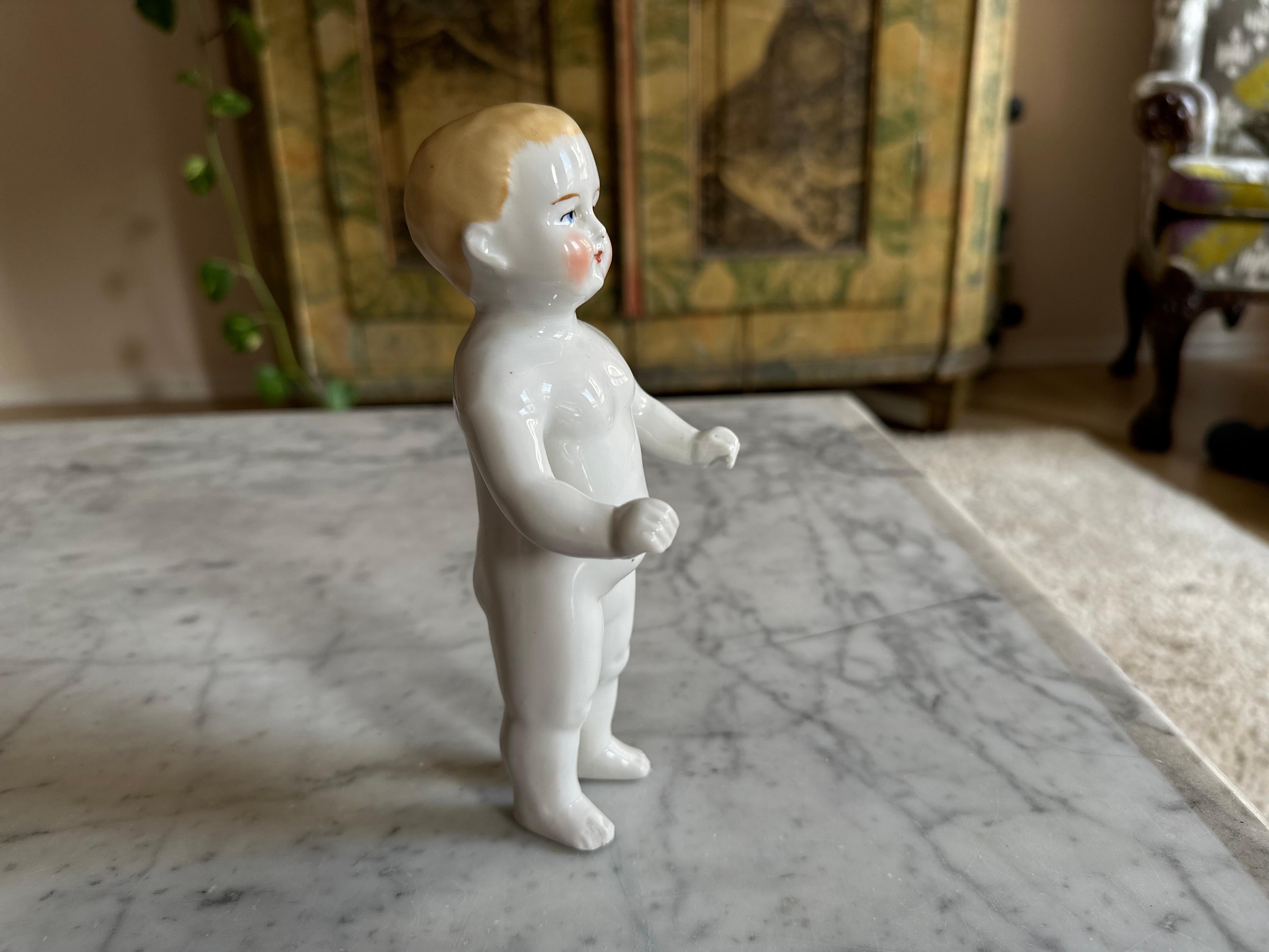 Rare Biedermeier Bathing Doll, Porcelain, c. 1820, Germany For Sale 1