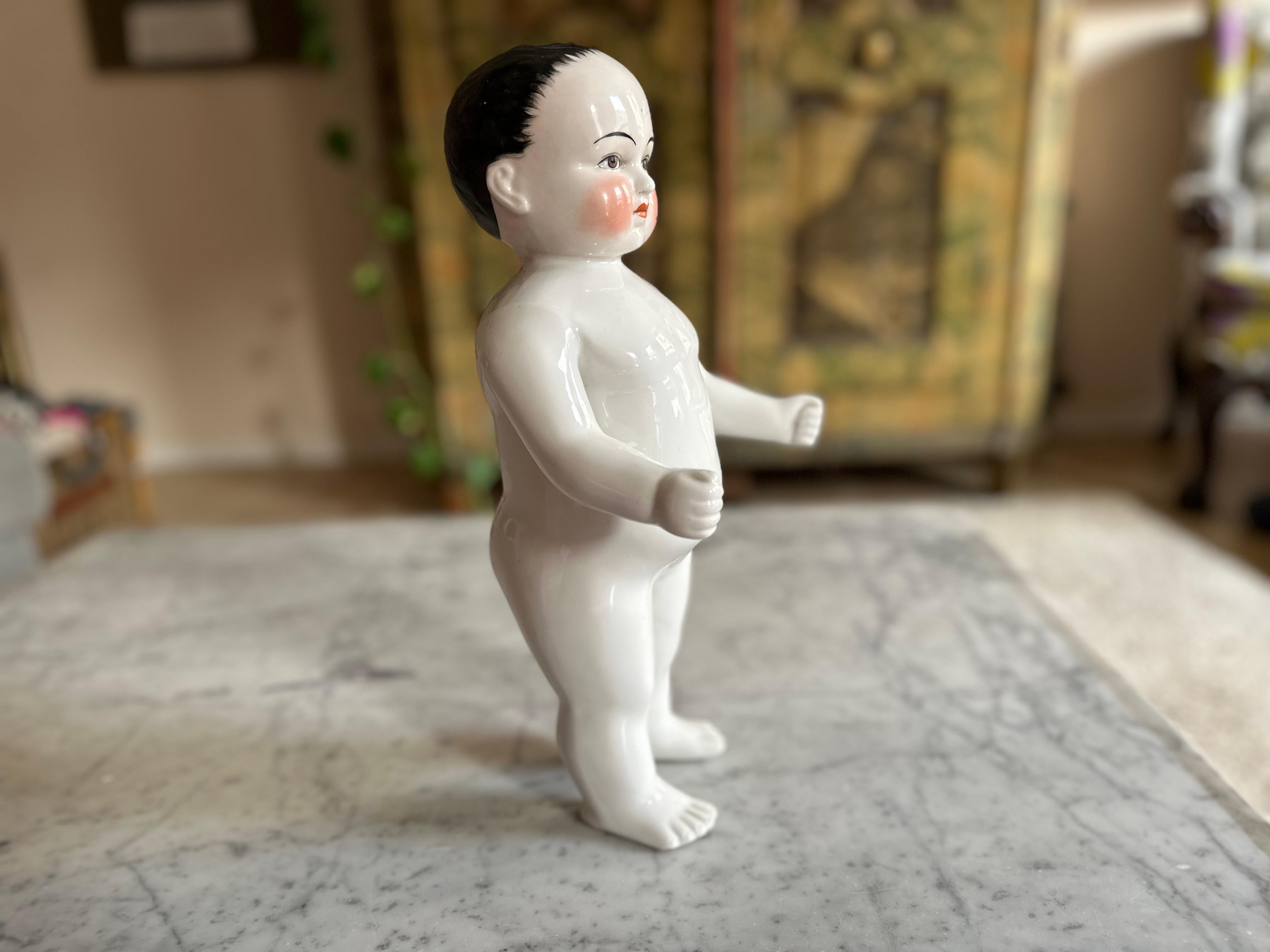 Rare Biedermeier Bathing Doll, Porcelain, c. 1820, Germany For Sale 1