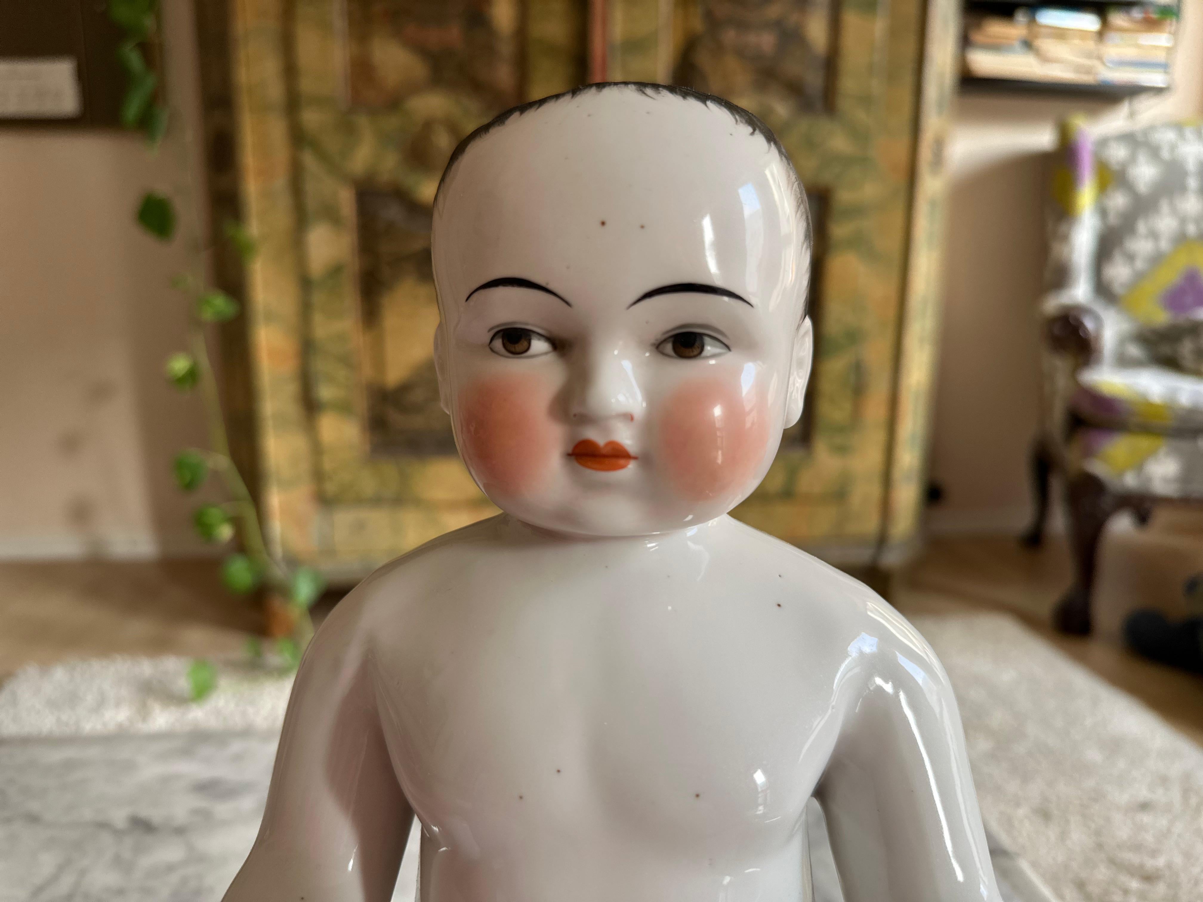 Rare Biedermeier Bathing Doll, Porcelain, c. 1820, Germany For Sale 3