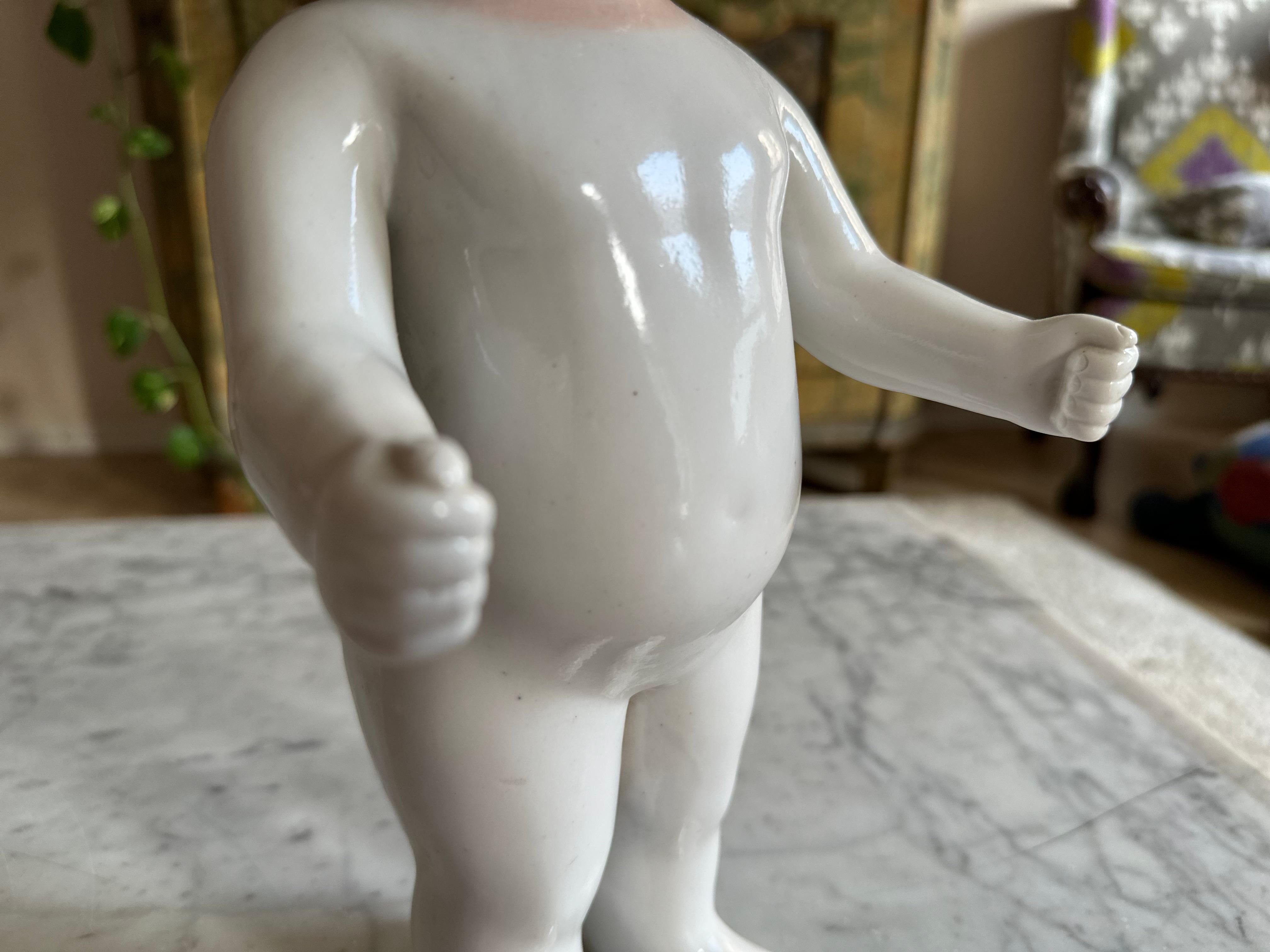 Rare Biedermeier Bathing Doll, Porcelain, c. 1820, Germany For Sale 3