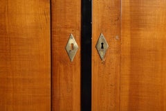 Rare Biedermeier Pearwood Wardrobe, circa 1820
