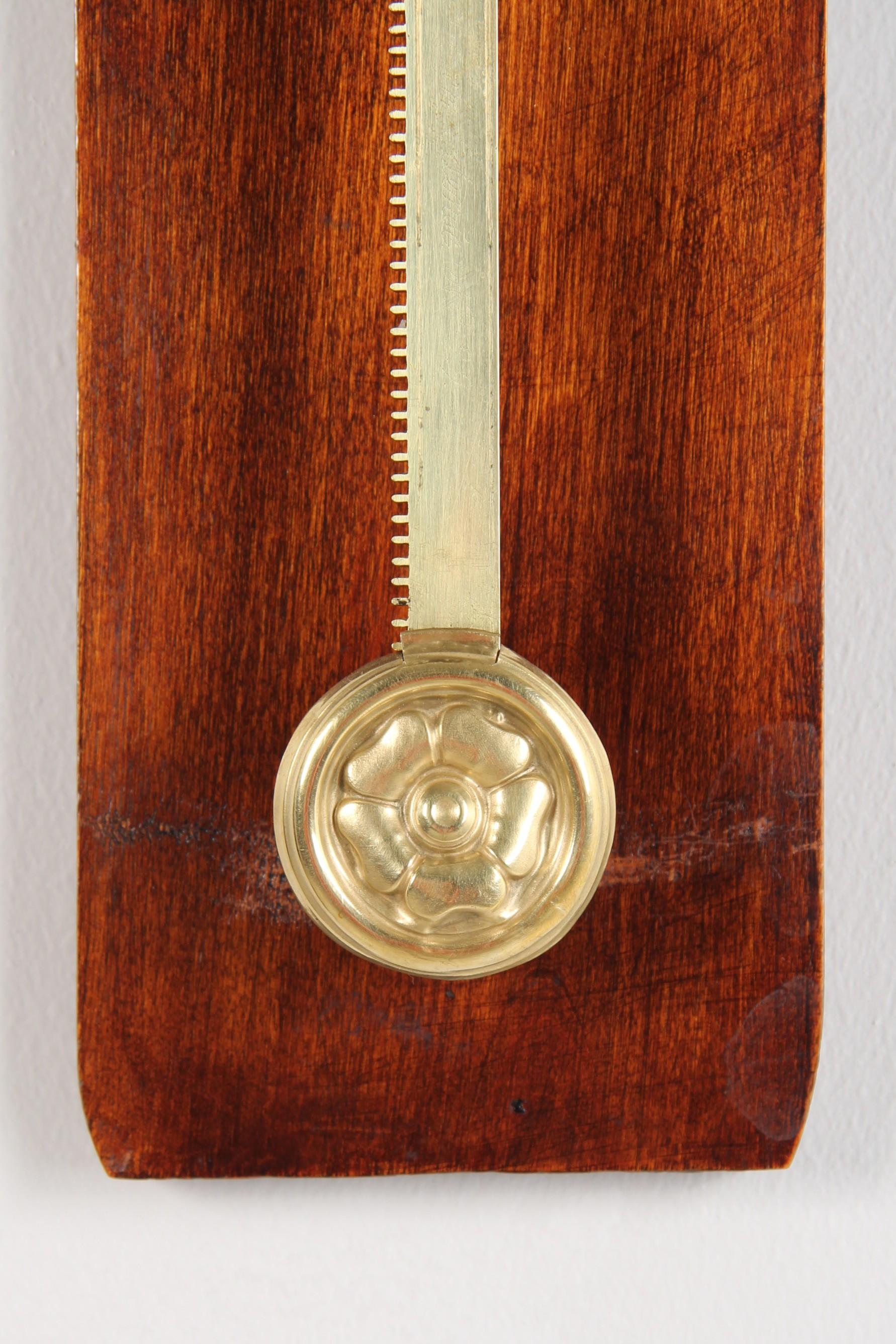 Rare Biedermeier Saw Wall Clock, Denmark, dated 1829 For Sale 5
