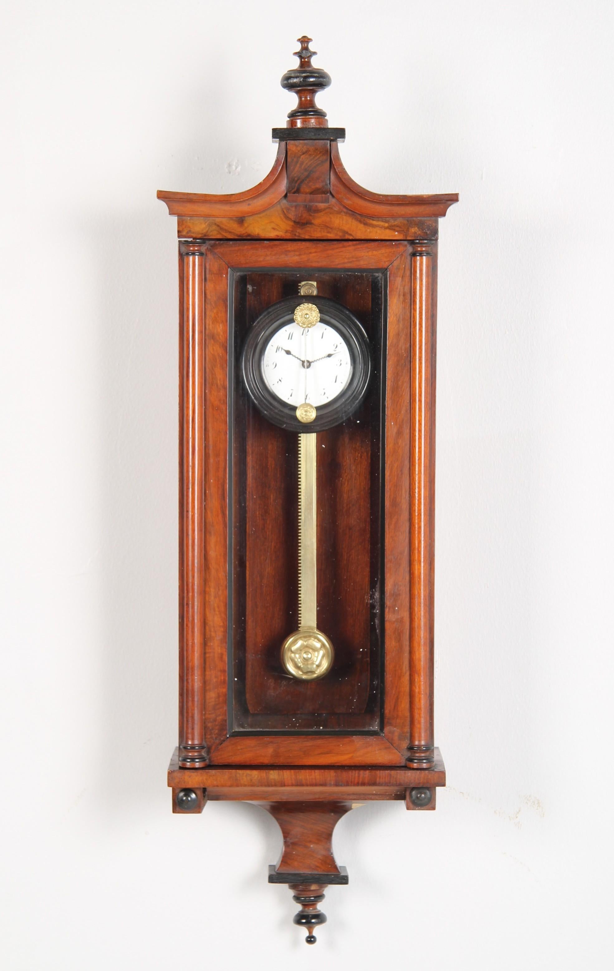 Rare Biedermeier Saw Wall Clock, Denmark, dated 1829 For Sale 8