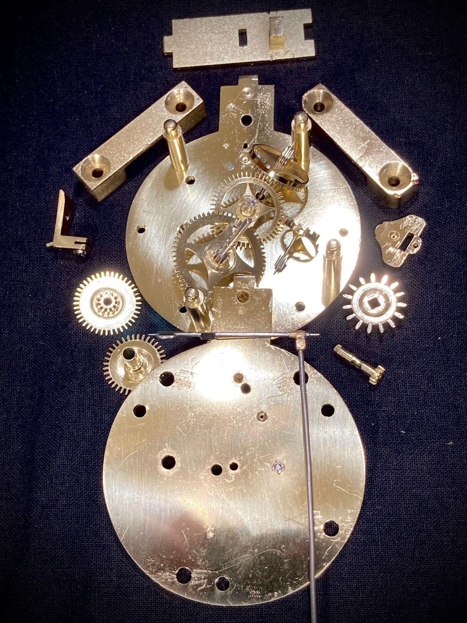 Rare Biedermeier Saw Wall Clock, Denmark, dated 1829 For Sale 11