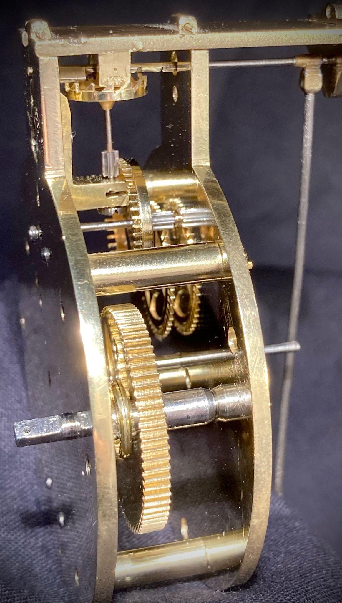 Rare Biedermeier Saw Wall Clock, Denmark, dated 1829 For Sale 12
