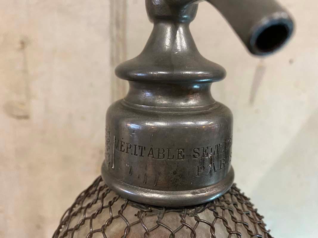 Rare Big French Seltzer Bottle, Veritable Seltzogene D. Fevre, 19th Century 6