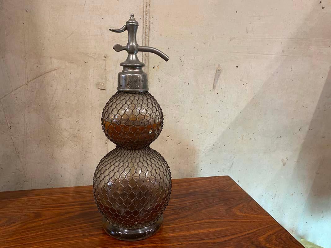 Rare Big French Seltzer Bottle, Veritable Seltzogene D. Fevre, 19th Century In Fair Condition In Hamburg, DE