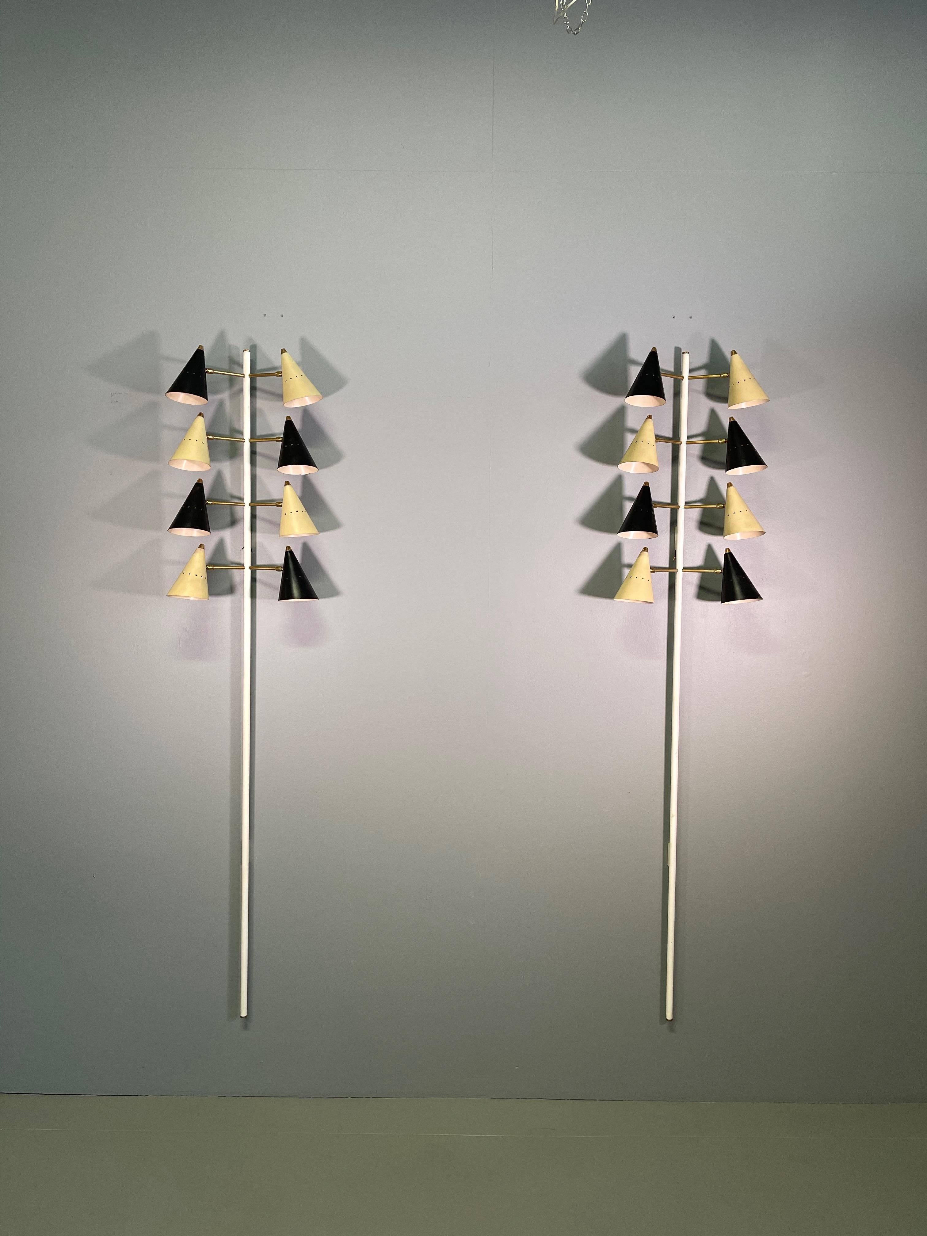 Rare Big Stilnovo signed brass adjustable wall lamp, 1950s
look Design London Auction 12 November 2020 Phillips auction.