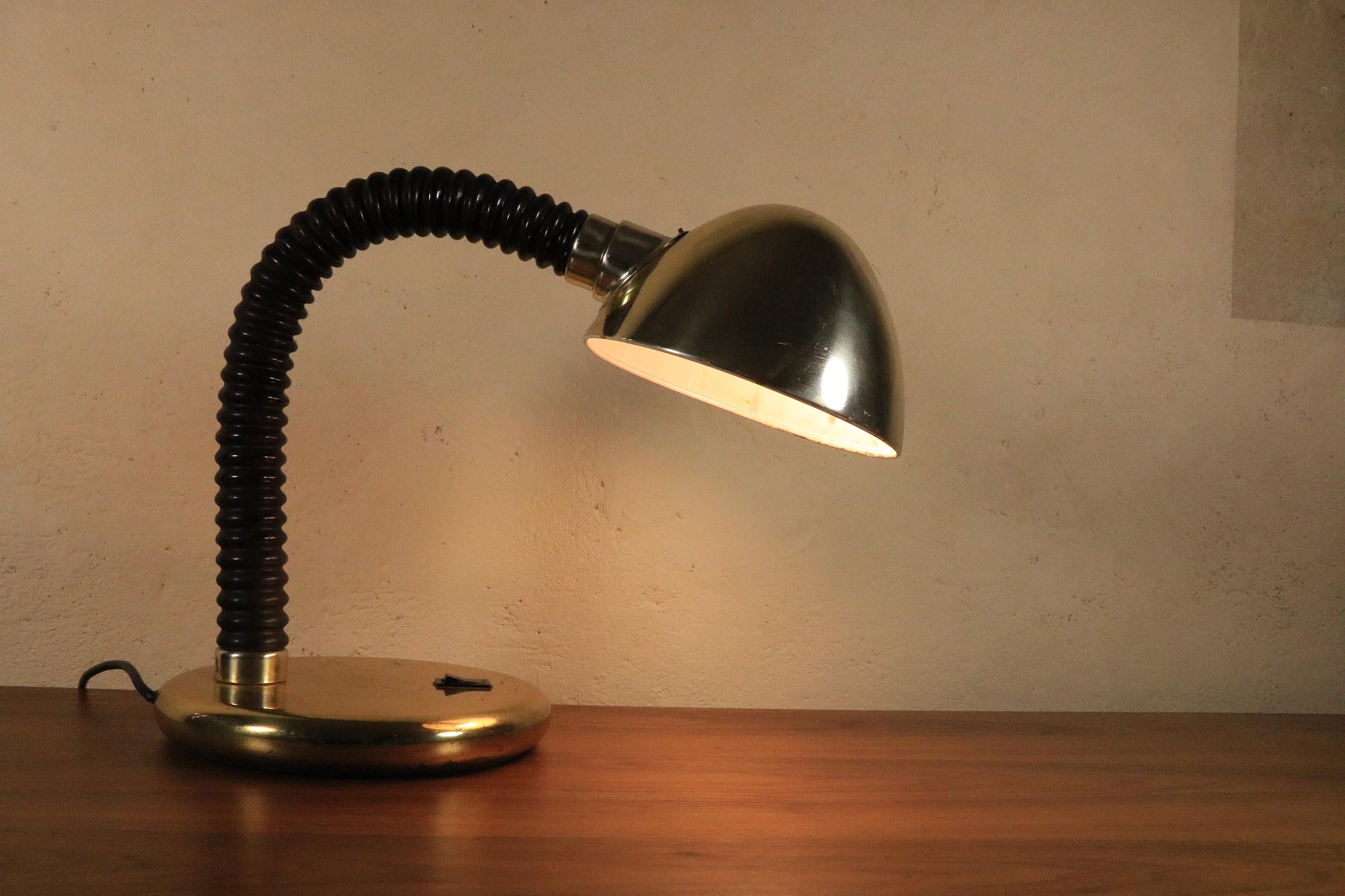 Brass Rare BIG Table Lamp by COSACK, Germany, 1970s For Sale