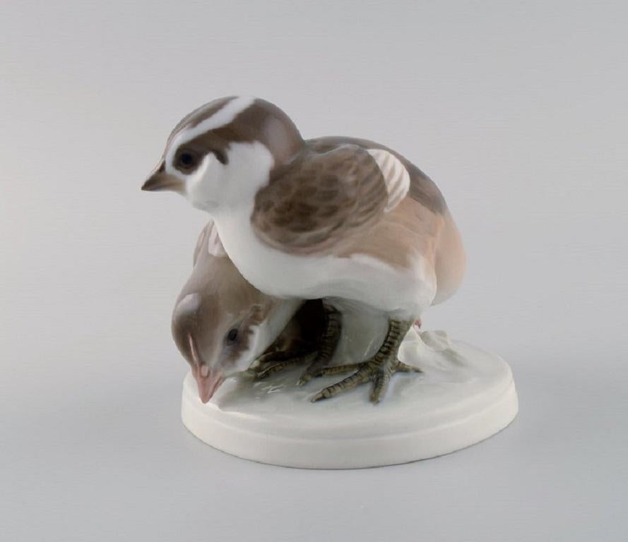 Rara figura in porcellana di Bing & Grøndahl, Due uccelli, Model No. 1778 In condizioni ottime in vendita a Copenhagen, DK