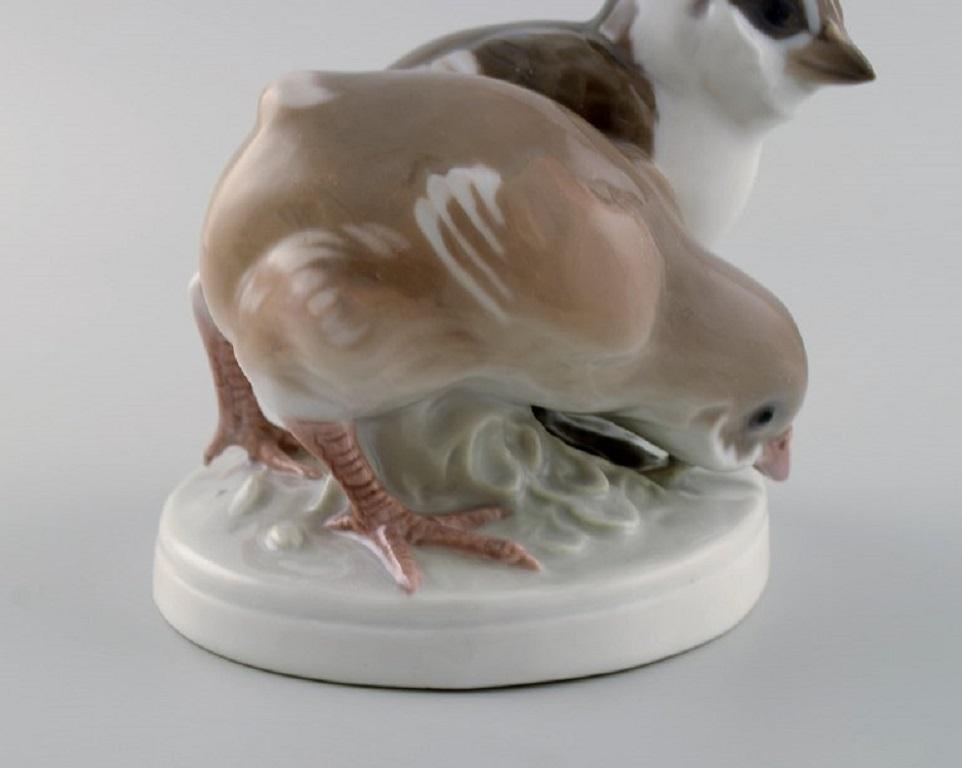 Rare Bing & Grøndahl Porcelain Figure, Two Birds, Model Number 1778 For Sale 2