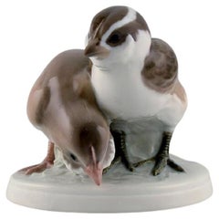 Rare Bing & Grøndahl Porcelain Figure, Two Birds, Model Number 1778