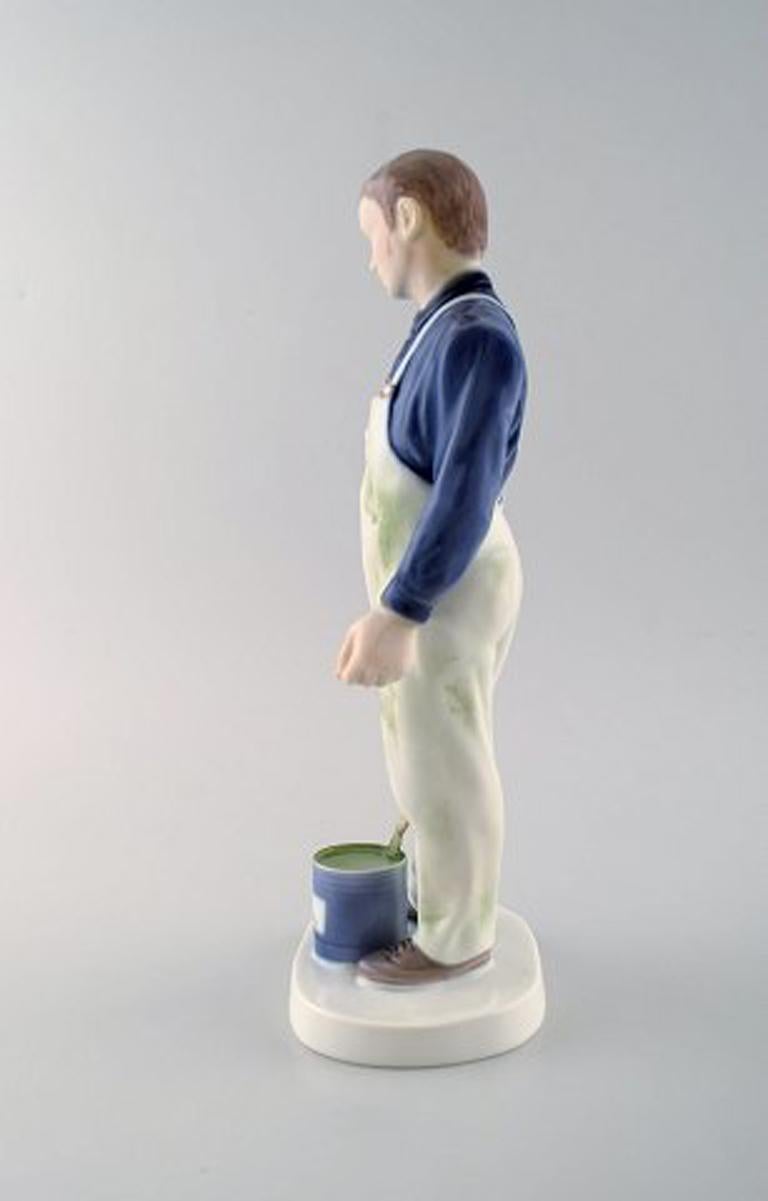 Danish Rare Bing & Grondahl or B&G Porcelain Figure, Painter