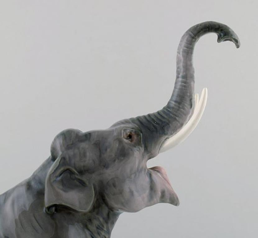 Danish Rare Bing & Grondahl, Porcelain Figure in the Form of an Elephant