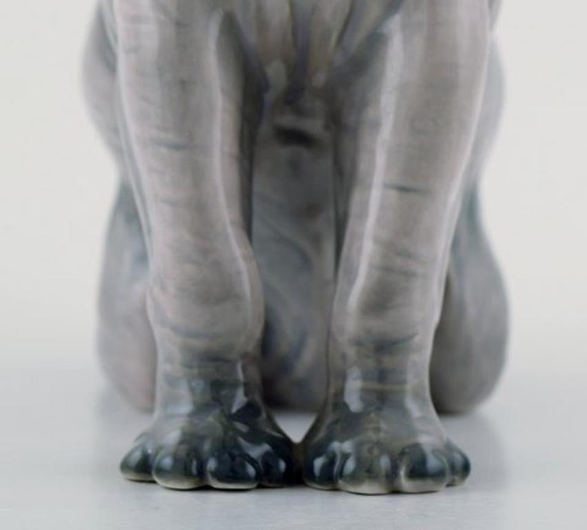 Rare Bing & Grondahl, Porcelain Figure in the Form of an Elephant In Excellent Condition In Copenhagen, DK