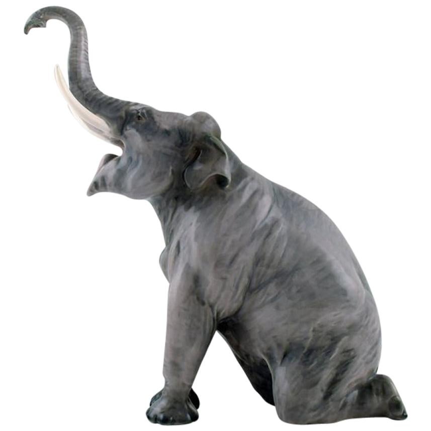 Rare Bing & Grondahl, Porcelain Figure in the Form of an Elephant