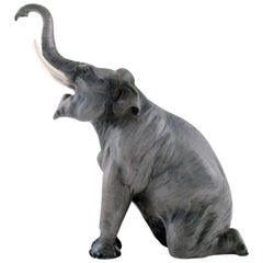 Rare Bing & Grondahl, Porcelain Figure in the Form of an Elephant