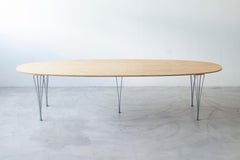 Rare birds eye birch "Super Ellips" by Bruno Mathsson