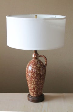 Rare Bitossi Pottery Lamp for Wilmar. Mid Century Modern Italian Fine Decor 1950