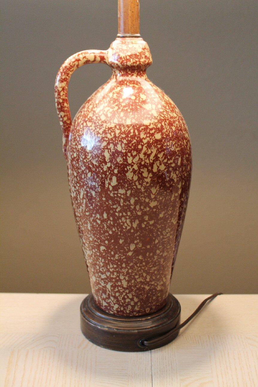 Fait main Rare lampe de poterie Bitossi pour Wilmar. Décoration italienne moderne du milieu du siècle 1950 en vente