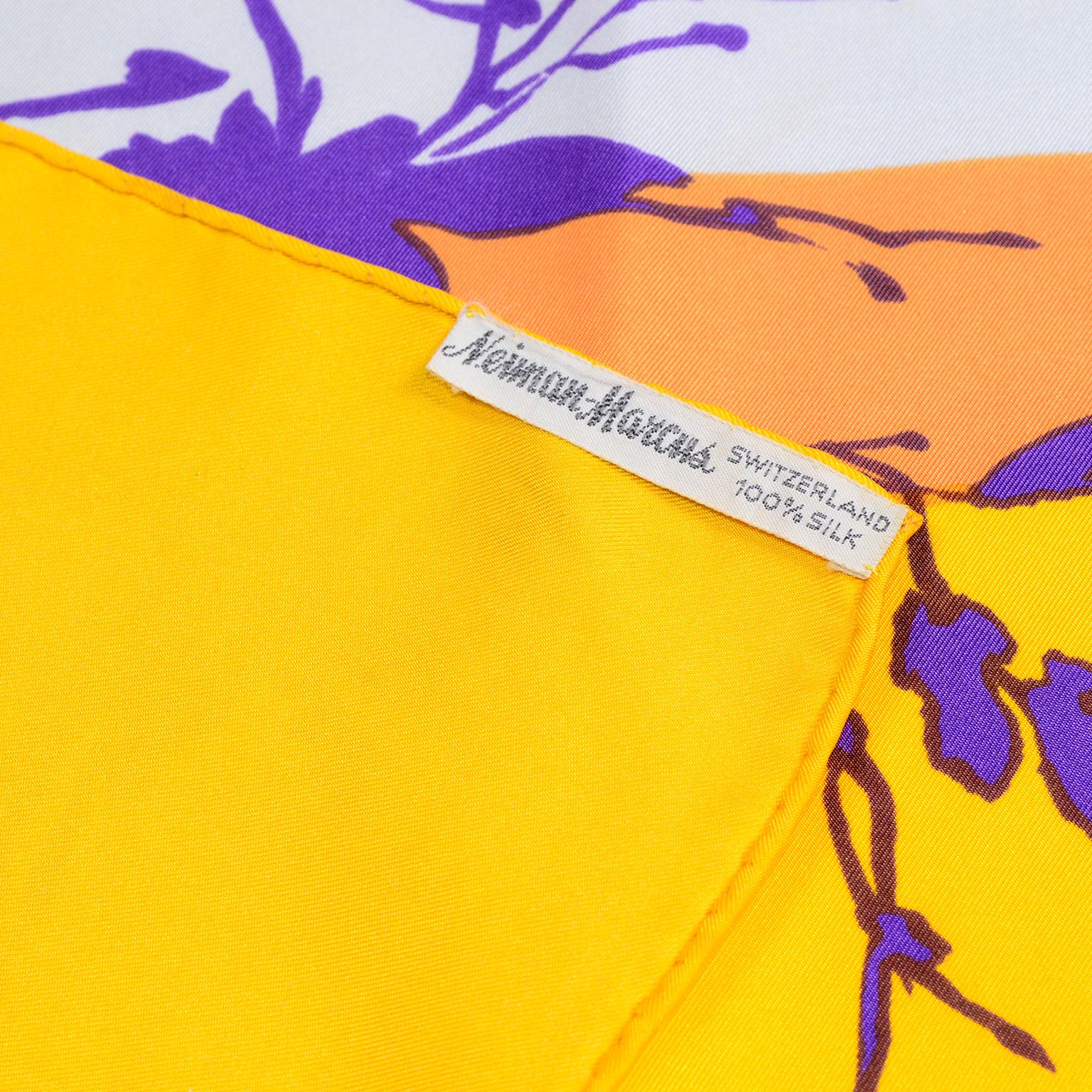 Rare Bjorn Wiinblad Artisan Vintage Silk Scarf Neiman Marcus Library of Fashion 2