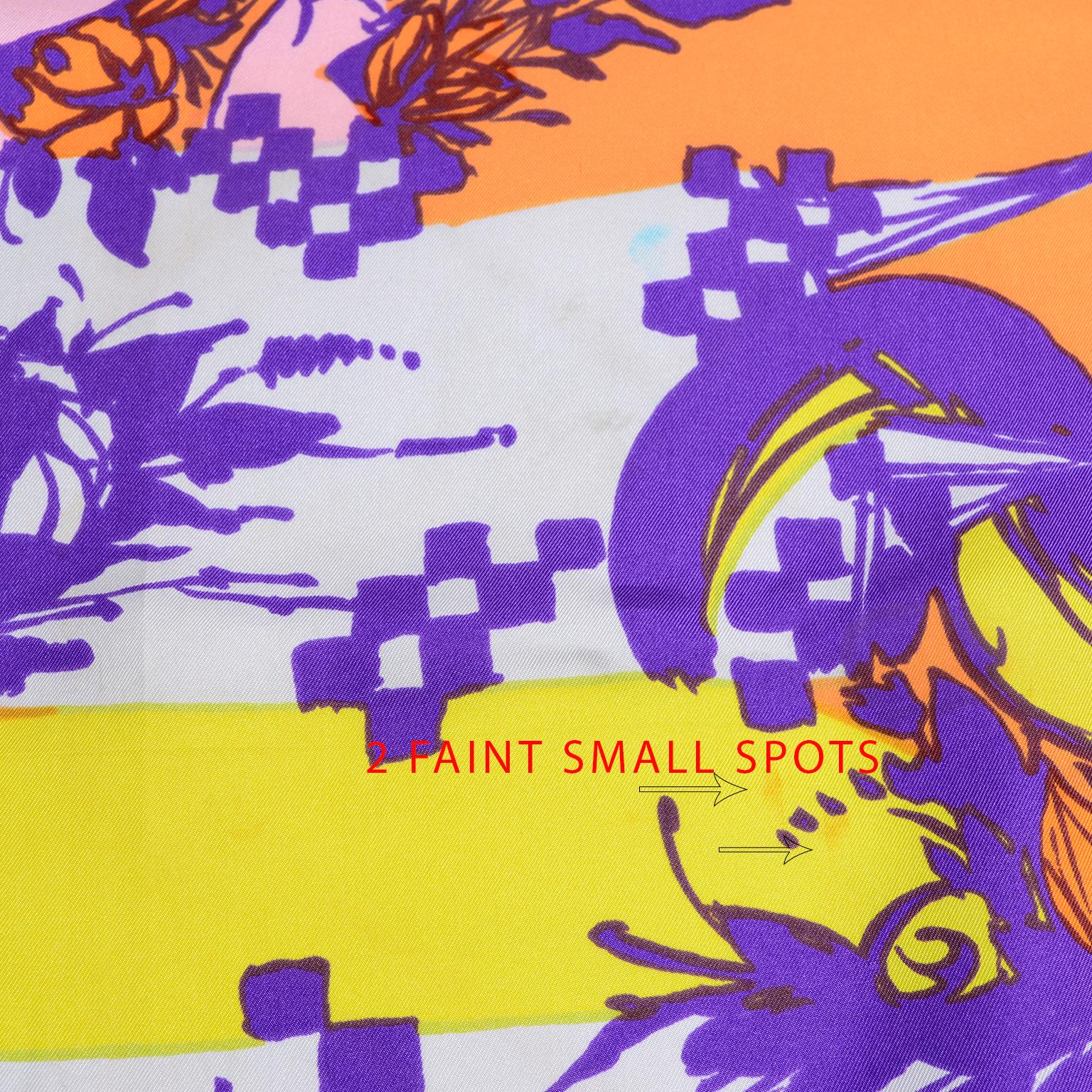 Rare Bjorn Wiinblad Artisan Vintage Silk Scarf Neiman Marcus Library of Fashion 1