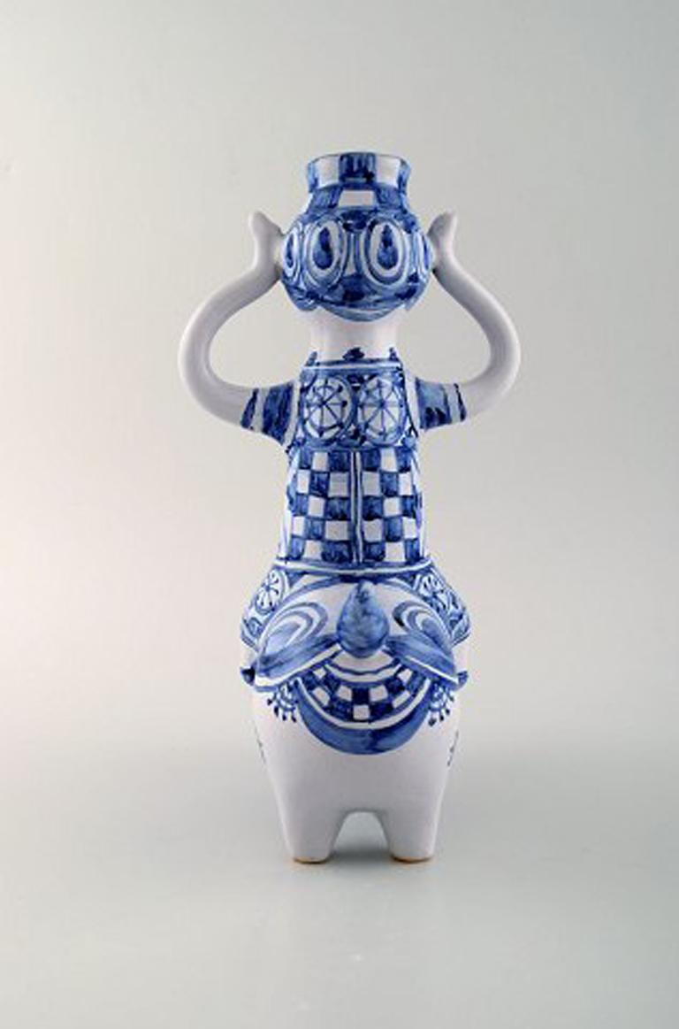 Danish Rare Bjorn Wiinblad Figure from the Blue House, Figure / Candlestick