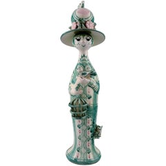 Rare Bjørn Wiinblad 'The Four Seasons', "Spring" Figure in Ceramics