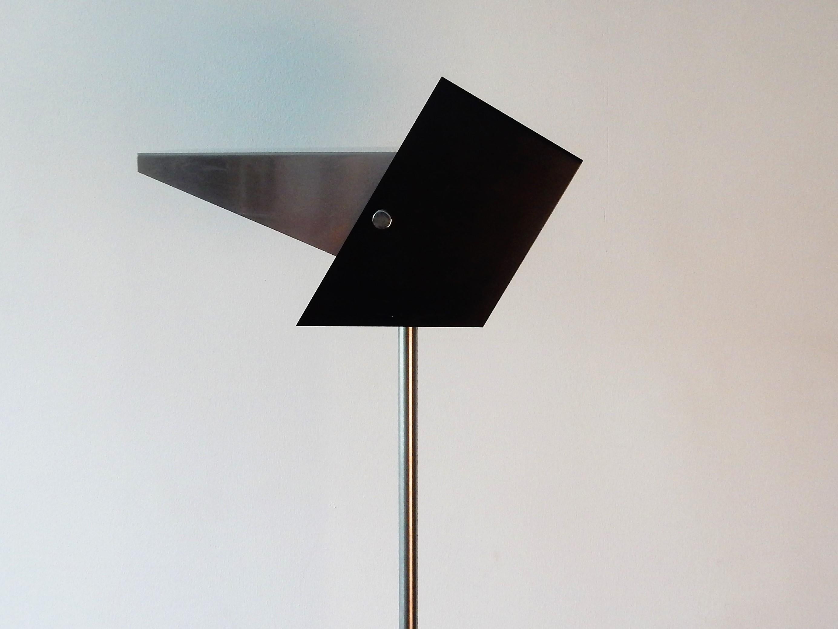 Rare Black and Metal Adjustable Floor Lamp for Lyfa, 1950s-1960s For Sale 1