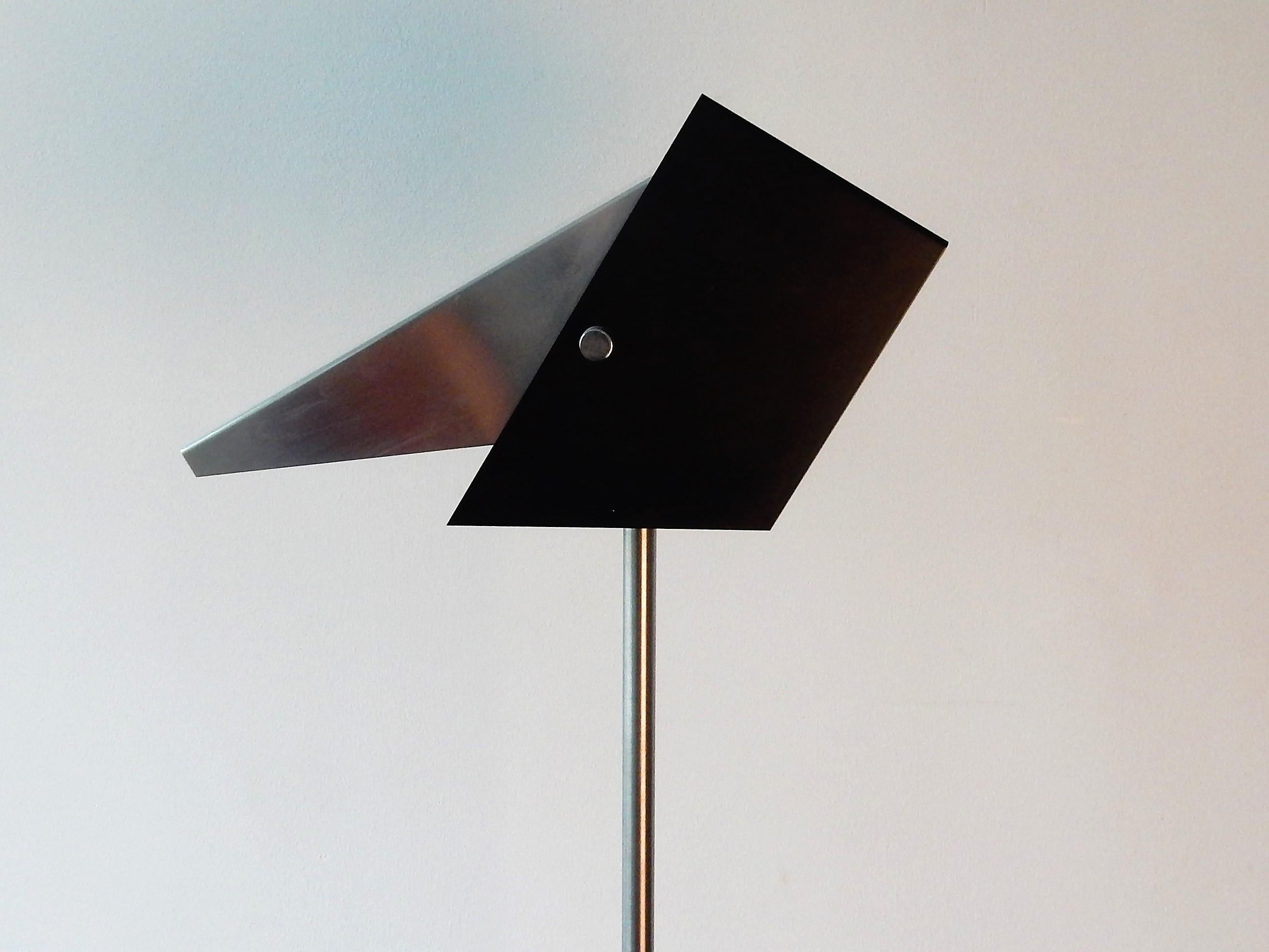 Rare Black and Metal Adjustable Floor Lamp for Lyfa, 1950s-1960s For Sale 2