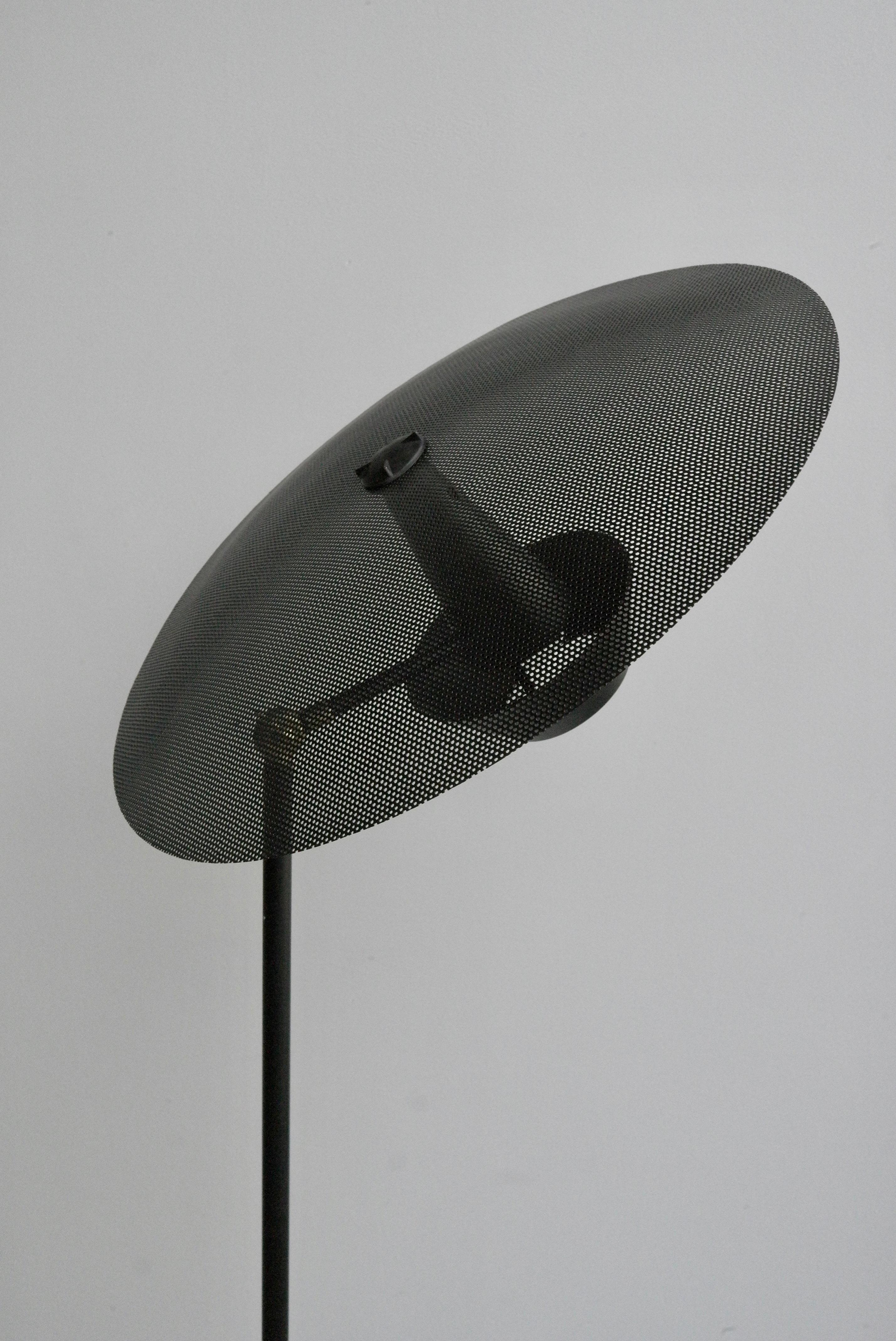 Rare Black Metal floorlamp by Louis Kalff, The Netherlands 1960's For Sale 5