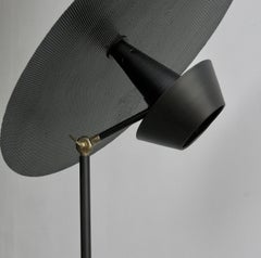 Rare Black Metal floorlamp by Louis Kalff, The Netherlands 1960's
